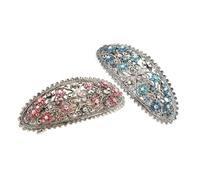 Generic 2pcs Vintage Hair Clips Lightweight Retro Barrettes for Effortless Styling Elegant Decorative Clips for Women for Casual Formal Occasions