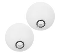 Generic 2pcs White Globe Plastic Lampshades for G9 Bulbs, 100mm Diameter, Elegant Ball Shape with Soft Lighting, Versatile Use for Living Rooms and Dining Rooms