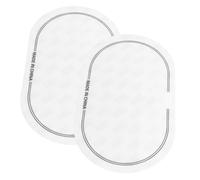Generic 2pcs White Tpe Drum Skin Patch for Snare Drum Protective Double Bass Sticker Never Lose Shape and Reducing Overtone for Set Players