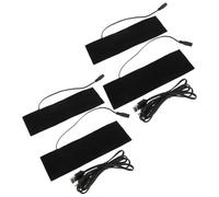 Generic 2sets USB Heated Carbon Fibre Heating Pad Electric Heating Film with Constant Temperature for Hand and Foot Warmers Dual Output for Outdoor and Indoor Use