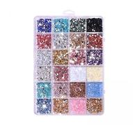 Generic 2x 1 Box of Acrylic Rhinestones for Nail Art Decoration Set of Flat 3D Rhinestones And Crystals for Crafts Suitable for Nail Use