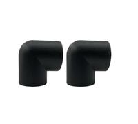 Generic 2X 42/60/75/90mm Plastic L-Shaped Air Pipe Elbow Outlet Connector Fit for Diesel Parking Car Heater Accessories(2Pcs 75mm A)