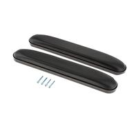 Generic 2X Armrest Pad Accs PU Leather Supply Universal for Elderly, Black