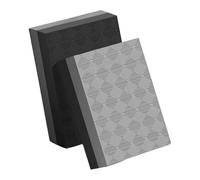 Generic 2x Low-noise Weightlifting Fall Protection Mats, Impact-resistant Floor Protection Mats for Deadlifts, Suitable for Gyms And, Black Gray 50x40x4cm