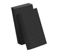 Generic 2x Low-noise Weightlifting Fall Protection Mats, Impact-resistant Floor Protection Mats for Deadlifts, Suitable for Gyms And, Black 100x50x4cm