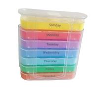 Generic 2X Pill Organizer Storage Container Capacity Weekly Single