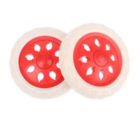 Generic 2x Shopping Trolley Steering Wheel, Folding Shopping Trolley Wheel, Lightweight All-purpose Trolley Wheel for Luggage Trolleys, Red