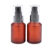 Generic 2x2pcs Empty Spray Pump Bottle Refillable Emulsion Lotions Bottle Glass 30ml, 2 Pcs