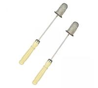 Generic 2x2x Fire Cupping Sticks for Beauty Metal Stable Structure Wooden Handle 9.45 Inch Long Vacuum Cupping Torch, 2 Pcs