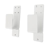 Generic 2x4 Brackets, U Shaped Bracket 2PCS Carbon Steel U Door Barricade for Garage Barn 2x4 Boards (White)
