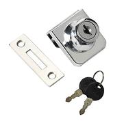 Generic 2xHeavy Duty Display Cabinet Showcase Lock Glass Door Lock 35x32mm B