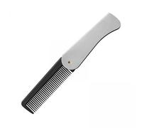 Generic 2xMen's Pocket Comb, Folding Beard Combs, Stainless Steel Mustache Comb, Hair Beard Comb, Folding: 9.6cmx2.8cm Unfolding: 17.3cmx2.7cmx0.6cm, 4 Pcs