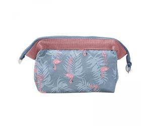 Generic 2xWomens Make Small Printed Cosmetic Pouch Funny Cute Wash Bag Toiletry Flamingo, 2 Pcs