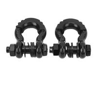 Generic 3/4 Inch D Ring Shackle, 2PCS Multifunctional Stable Connection Impact Resistant Tow Strap Shackle Zinc Plated Heavy Duty with 7/8in Pin for Snatch Blocks (Black)