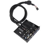 Generic 3.5 Inch Front Panel USB3.0 Hub with 4 Port Internal Combo Bracket Adapter for Gamers and Creators