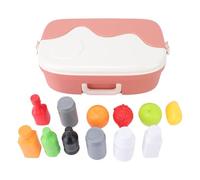 Generic 3-6 Kids Cash Register Toy, Pretend Play Supermarket Checkout with Calculator Sounds Lights, ABS Plastic Cashier Toy Set with Drawer Keyboard for Role Play Learning