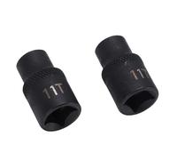 Generic 3/8" Drive Truck Brake Caliper Socket Accurate 11 Point Replacement for Bendix ADB 22X ADB 225 SN6 SN7 SK7, Steel Black Finish for Auto Brake Service