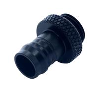 Generic 3/8 Inch Brass Barb Fitting for Soft Tubing Efficient Water Cooling Connectors Compatible with PC Cooling Systems 2 Pcs (Black)
