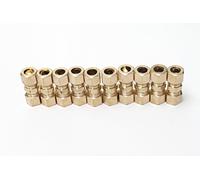 Generic 3/8" OD Compression Union ,BRASS COMPRESSION FITTING(Pack of 10 )