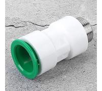 Generic 3. Easy Twist 32mm Plastic Straight Quick Connector Tube Fittings for PPR PVC PE Pipe Ergonomic Design 1in Male Thread Connection Not Easy to Corrode