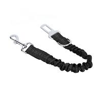 Generic 3 in 1 Dog Leash with Car Seat Belt Function, Made of Nylon Material, Keep Your Dog Safe in Vehicle, Suitable for Walking and Training (Black)