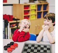 Generic 3 In 1 Ladies Establishes ICT TAC TOE Game Game Board for Children and Adults, Interior Outdoor Party, Improving Thought Capacity and Problem Solving Skills, the Luxurious Chess Board