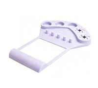 Generic 3 In 1 Silicone Nail Arm Rest Holder Adjustable with Finger Separators for Professional Nail Painting At Home or Salon 10.83x6.10x0.98in (Purple)