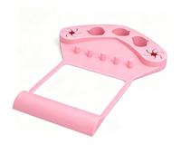 Generic 3 In 1 Silicone Nail Arm Rest Holder Adjustable with Finger Separators for Professional Nail Painting At Home or Salon 10.83x6.10x0.98in (Pink)