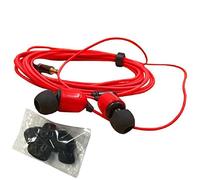 Generic 3-Meter Wired Earphones - Red, In Ear Headphones with Microphone, Noise Isolation, Long Cable for Live Streamer, Internet Broadcast, Phone