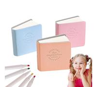 Generic 3 Pack 2x2 Inch Hardback Texture Portable Sketchbook, 144 Sheets, 5 x 5cm / 1.97 inches, Perfect for Watercolor Painting, Drawing, Mixed Media