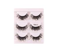 Generic 3 Pairs Eyelashes False Lashes Glitter Sequin Luminous Colorful Unique Light in The Dark Material Suitable for Party Stage Makeup Halloween Costu, Clear