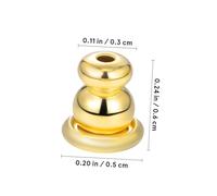 Generic 3 Pairs Secure Earring Supports Earring Backs Studs Covers Woman Patches Black Supplies Sleepers for Women Lock Golden