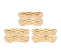 Generic 3 Pairs Silicone Heel Protectors with Anti-Slip Cushioning for Comfortable Fit Soft Cylindrical Heel Liners in Beige for Preventing and Blisters in Daily Shoe Wear