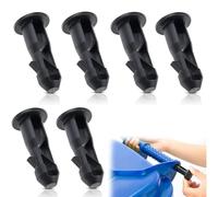 Generic 3 Pairs Wheelie Bin Compactor Hinge Pins, Black, Plastic/Nylon, Surface Mount, 6 Count, Suitable for 120/240L/660L Bins