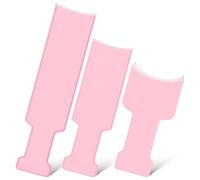 Generic 3 Pcs Hair Foils for Highlighting Balayage Boards with Rounded Teeth Plastic Highlighting Paddle for Versatile Use by Hair Stylists and People