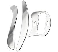 Generic 3 Pcs Stainless Steel Muscle Scrapers for Myofascial Release, Includes Scraping Tool and Fascia Knives, Physical Therapy, Muscle Comfort and Recovery
