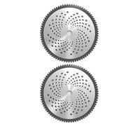 Generic 3 Piece 80 Tooth 10 In Blade, Carbide Tip Alloy Circular Saw Blades, 1.3 Mm Thick For Bush Trim And Crop Cut