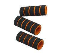 Generic 3-Piece Pull-Up Bar Handle, Foam Padding, Non-Slip, Soft, Comfortable, Suitable for Strength Training, Home Exercises, Indoor Workouts, Black Orange