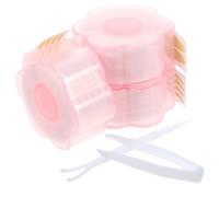 Generic 3 Rolls Double Eyelid Strips Lace Eye Lifter Tape Set with Olive, Crescent Wide Designs, Self-adhesive Invisible Eyelid Stickers for Hooded Eyes and Makeup Enhancement