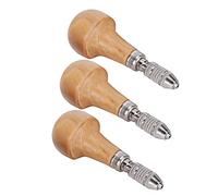 Generic 3 Set Pin Vise Graver Tool Crafting Tool Fabrication for Gold Silver Jewelry Processing with Copper Clip Wood Stainless Steel Handle for Woodworking Model Making