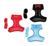 Generic 3 Sets Pet Hen Leash Chicken Vest Leash Hen Vest Rope Cloth Material Small and Light Prevents Choking Assorted Colour for Outdoor Poultry Use