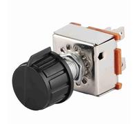 Generic 3 Speed AC Blower Switch Durable Air Conditioning Volume Control for Car Silver+Black Plastic+Iron 1pc Off/Low/Med/High Positions Fit for Car Enthusiasts
