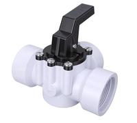 Generic 3 Way Diverter Valves, 1.5 Inch ABS Pool Valve with Removable Top for Pools Spas, Rustproof Stainless Steel Screws, Compatible with Above Ground Inground Plumbing Systems