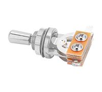 Generic 3-Way Toggle Switch Pickup Selector Lightweight Metal with Replaceable Tip for LP Electric Guitar Musical Accessory Silver Black Gold (Silver)