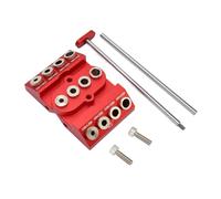 Generic 30 45 90 Drill Guide Set Premium Aluminium Alloy for Woodworking Projects Multi Angle Drill Jig with Holes of 3/16in 1/4in 5/16in 3/8in