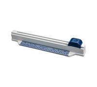 Generic 30 Hole Punch Desktop A4 Paper Punch Adjustable Versatile Durable Metal Craft Puncher, Blue, 46cmx7.5cm