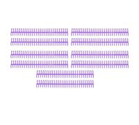 Generic 30 Rings Plastic Binding Spines Durable and Flexible Comb Binder for A4 B5 A5 Paper Size Pack of 10 (Purple)
