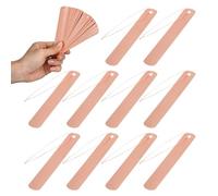 Generic 30 Sets of Copper Plant Tags, Round Metal Garden Labels with Copper Wire for Garden and Home, Practical, Lightweight, 30pcs