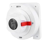 Generic 300A Battery Selector Switch, Compact Dual Battery Selector for Boat RV 6V 12V 24V 32V Power Supply System, Sturdy ABS Material, 1 Unit