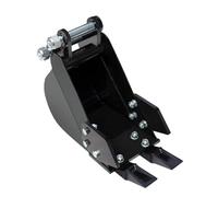 Generic 300mm Narrow Digging Bucket for Mini Excavator, Alloy Steel Trenching Bucket with 2 Blades, Fits 1.8T Excavator for Pipeline and Demolition Work